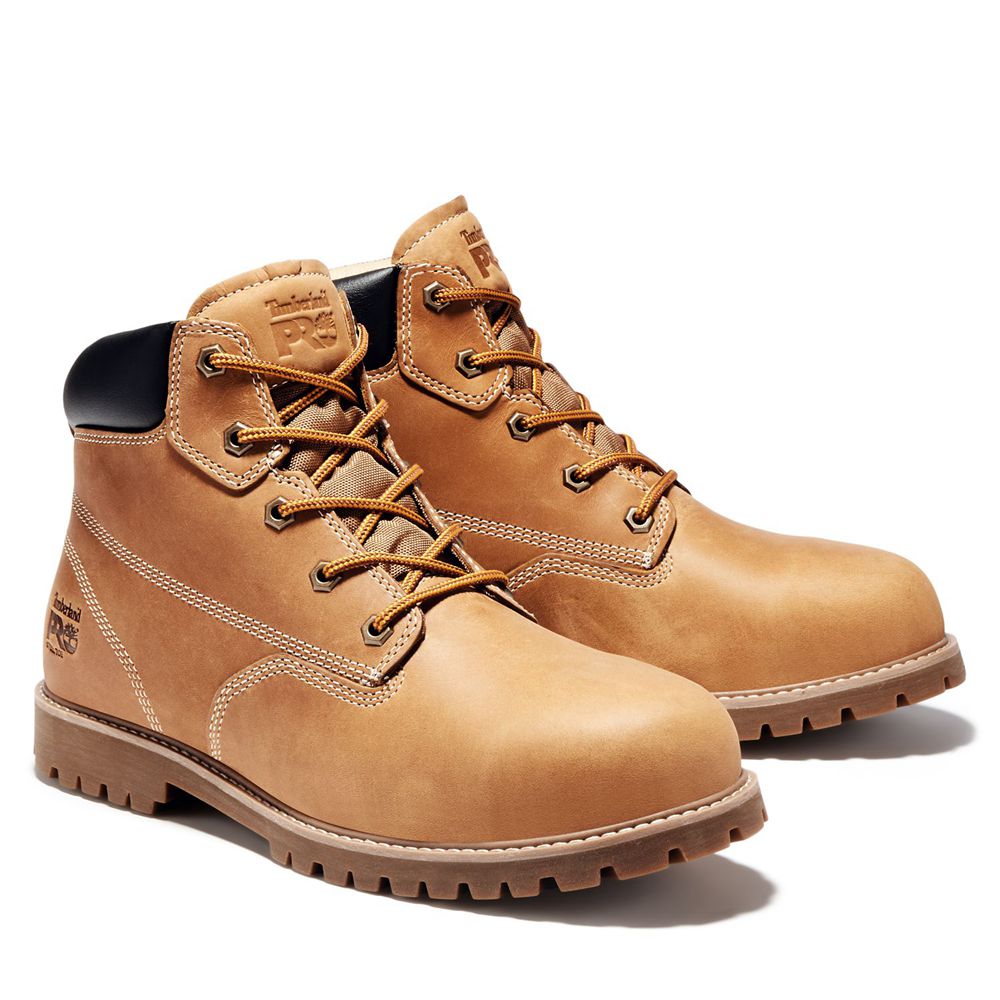 Timberland Mens Work Boots PRO® Gritstone Steel Toe - Brown - India EH4736890